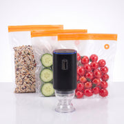 FreshVault handheld vacuum sealer in black